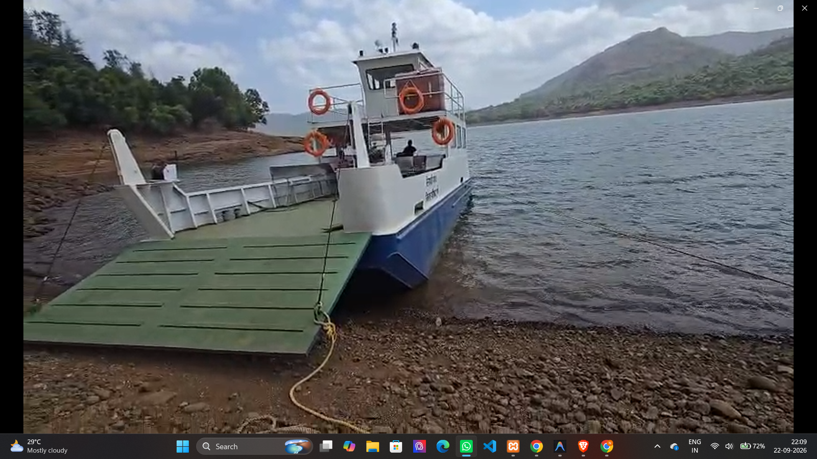 Mulshi Central Pier ⇄ Dhangarwadi Lakeside Jetty (Mulshi King)